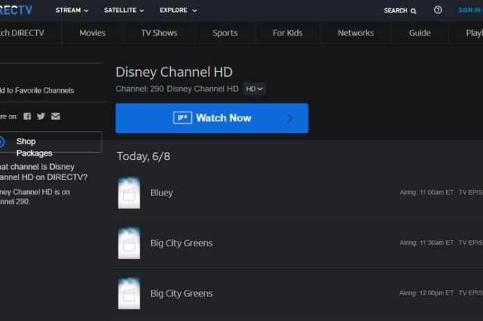 What Channel is Disney on DIRECTV