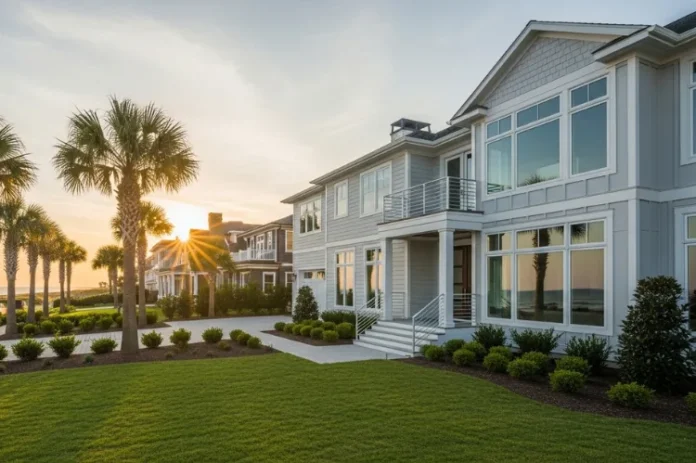 Coastal Virginia Beach home exterior with modern renovations.